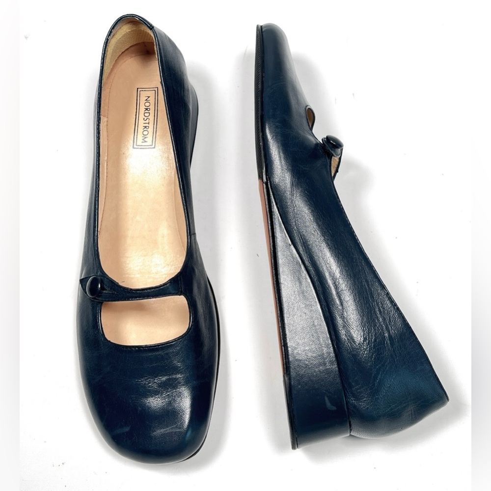 Nordstrom Navy Blue Flats